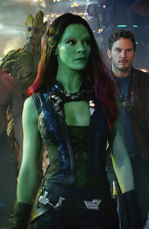 Gamora is the deuteragonist of the 2014 film, guardians of the galaxy, the tetartagonist of guardians of the galaxy vol. Guardians Galaxy Vol. 2 Gamora Zoe Saldana Vest