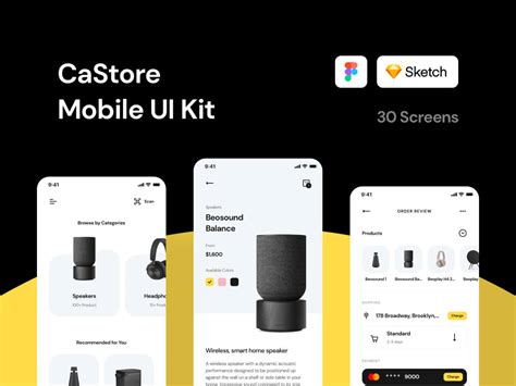 Store Mobile Ui Kit Free Sketch Resource Sketch Elements