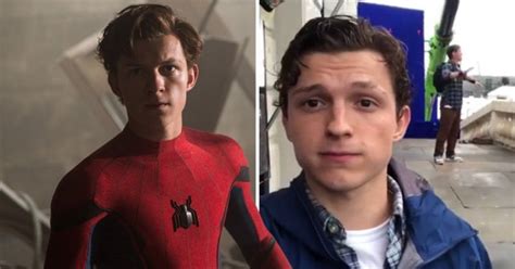 tom holland teases with water stunt in behind the scenes spider man 2 metro news