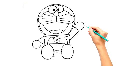 Sketch Doraemon Drawing Simple