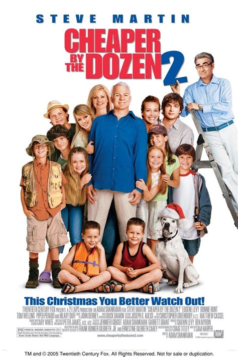 This movie comes in two formats: Doze é Demais 2 (Cheaper by the Dozen 2), 2005. | Comedy ...