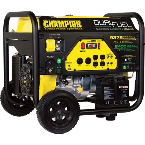 Check spelling or type a new query. Champion Power Equipment Dual Fuel Generator with Electric ...