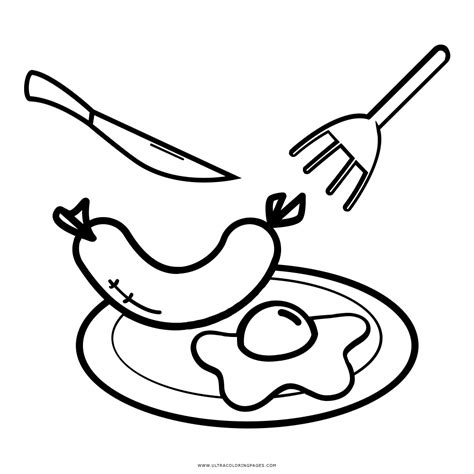 Breakfast Coloring Pages - Coloring Home