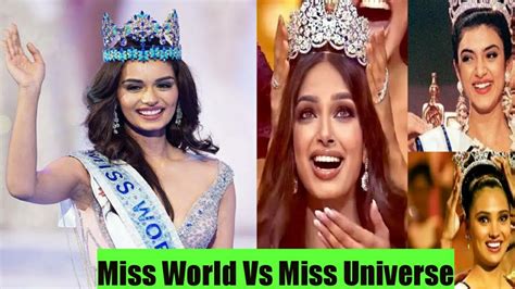 Difference Between Miss Universe And Miss World Youtube