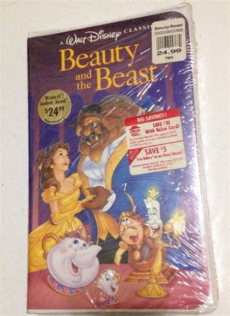 Sealed Beauty And The Beast 1992 Vhs Walt Disney Classic Black Diamond