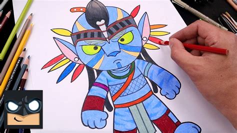 How To Draw Jake Sully Avatar 2 Draw And Color Step By Step Youtube