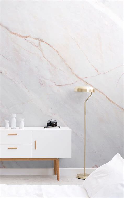 Natural Cracked Marble Wallpaper Mural Hovia Uk Soggiorno Carta Da