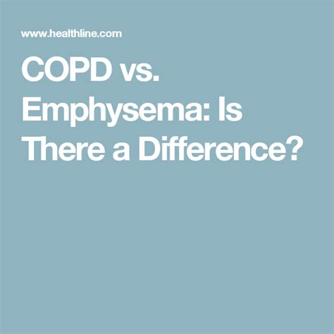 Copd Vs Emphysema Is There A Difference Herbal Vitamins Smoking