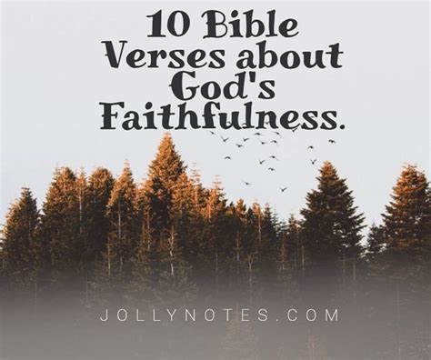 10 Bible Verses About Gods Faithfulness Encouraging Bible Scriptures