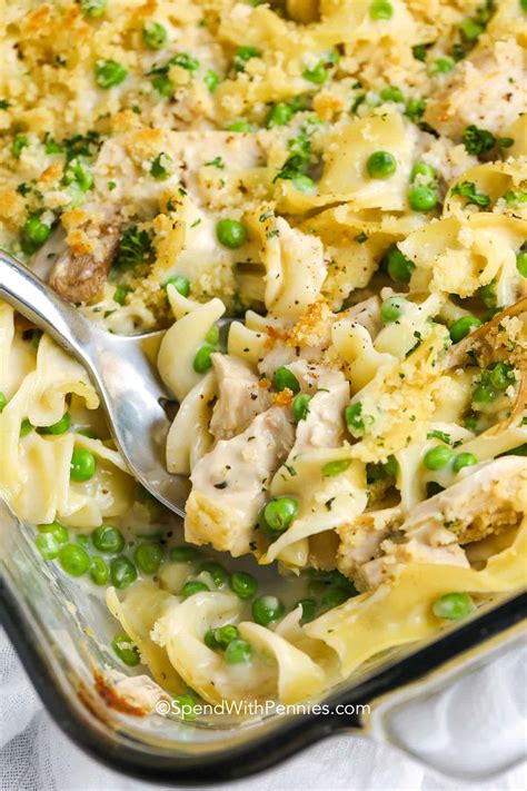 Easy Chicken Noodle Casserole Spend With Pennies