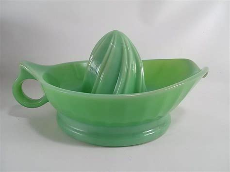 Vintage Jadeite Green Swirl Juicer Reamer Jadite Green Glassware