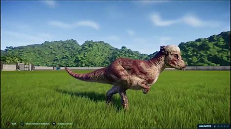 Pachycephalosaurus Skins And Stats Jurassic World Evolution Youtube