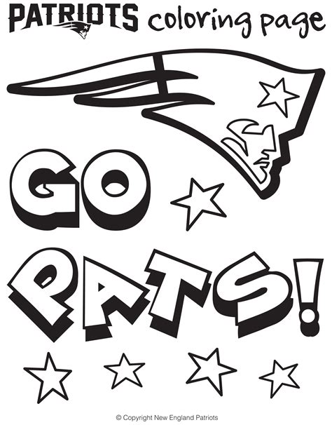Free patriots logo printable page with a sample. New England Patriots Coloring Page - Coloring Home