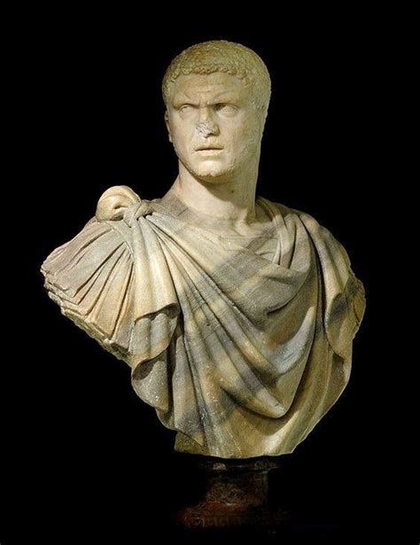 Male Portrait Bust Head Of The Roman Emperor Septimius Bassianus