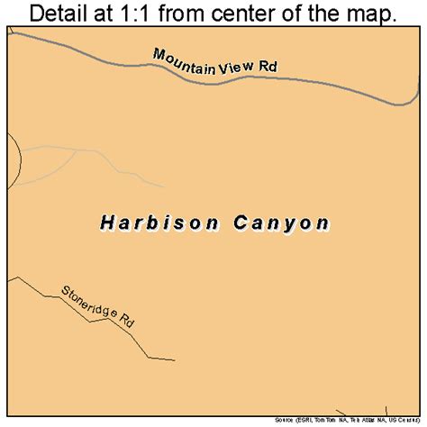 Harbison Canyon California Street Map 0632044