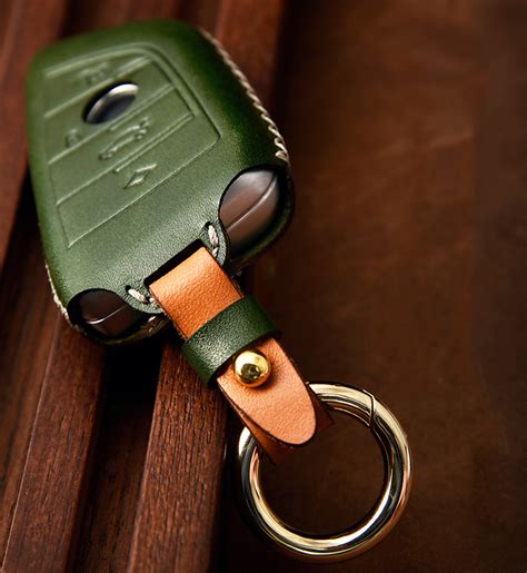 Real Leather Car Remote Key Fob Cover Case Skin For Bmw X3 1 3 5 7
