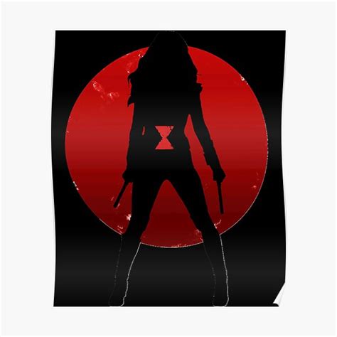 Widow Silhouette Emblem Classic Poster For Sale By Shaquonnajigge