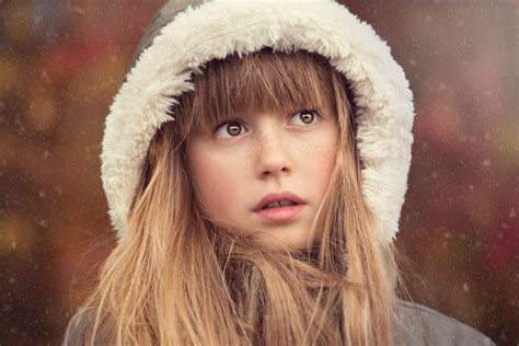 Fotos gratis persona invierno niña hembra pelaje modelo niño