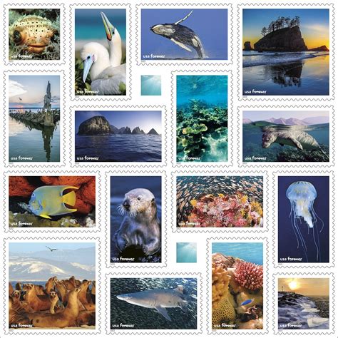 New Postage Stamps Celebrate 50th Anniversary Of National Marine