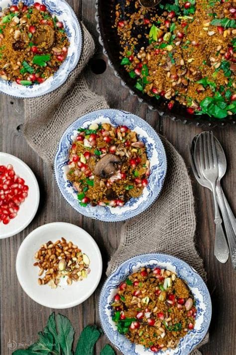 couscous recipe jeweled with pomegranate nuts the mediterranean dish