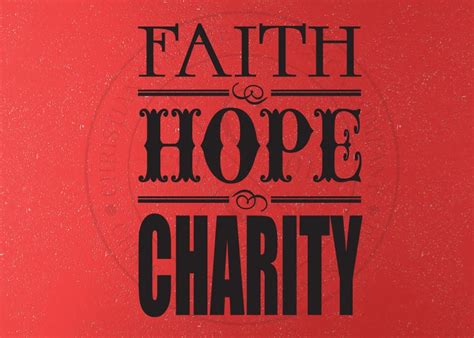 Faith Hope And Charity Vinyl Wall Statement Vinyl Scr125