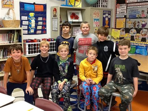Miss Liefers 4th Grade Class Pajama Day