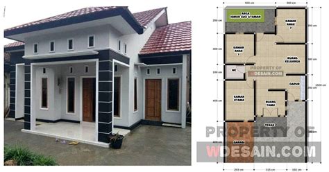 33 koleksi desain denah rumah 3 kamar tidur modern dan minimalis. Denah Rumah 1 Lantai 3 Kamar Tidur dan Garasi - DESAIN ...