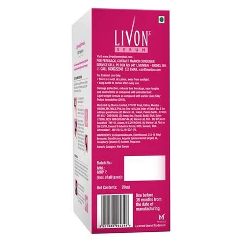 Livon silky potion serum hair fluid & dry rough frizz hair silky smooth 20&50 us. Buy Livon Detangling Hair Fluid Serum 20 Ml Online At Best ...