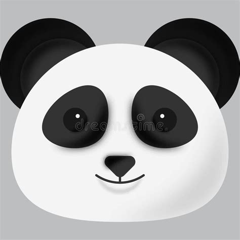Smile Panda Face Sticker On Isolated Tansparent Background Png Logo