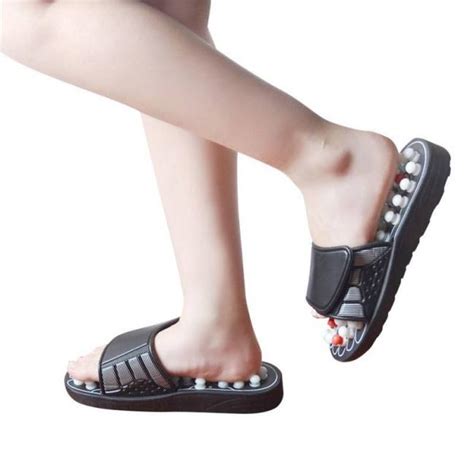 1 Pair Reflexology Foot Massager Slippers Acupuncture Therapy Shoes Sandals