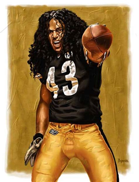 8 X 10 Troy Polamalu Pittsburgh Steelers Limited Edition Giclee Series 3