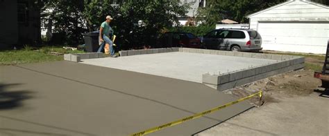 Concrete Garage Slab Construction In Minneapolis St Paul