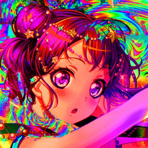 I Make Edits — Tae Hanazono Rainbowcore Icons Eyestrain Aesthetic