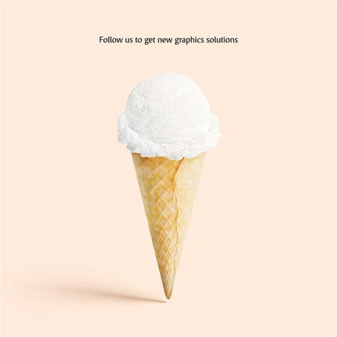 ice cream cone mockup mock   rebrandy  photoshop purchase