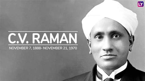 Chandrasekhara venkata raman was born in 1888 in a village in southern india. CV Raman Death Anniversary: Twitterati Remembers the ...