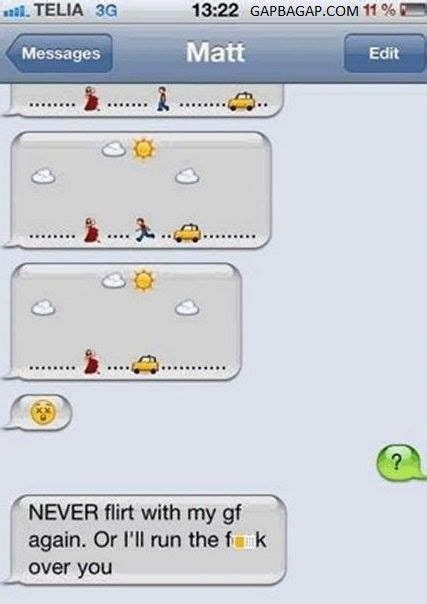 Funny Emoji Conversation By A Jealous Boyfriend Funny Texts Jokes