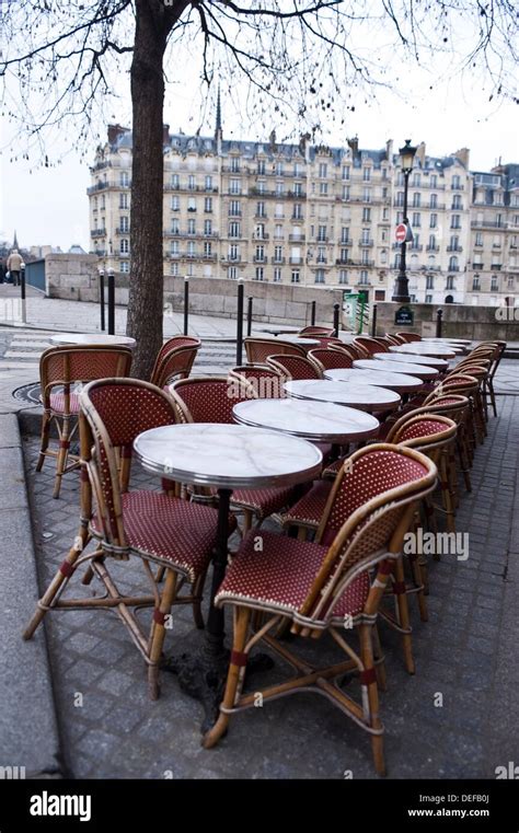 Outdoor Cafe Paris France Stock Photo Alamy