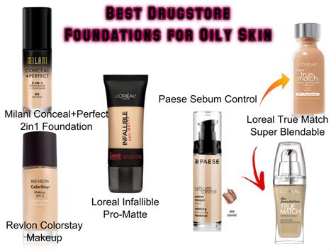 Best Drugstore Foundations For Oily Skin