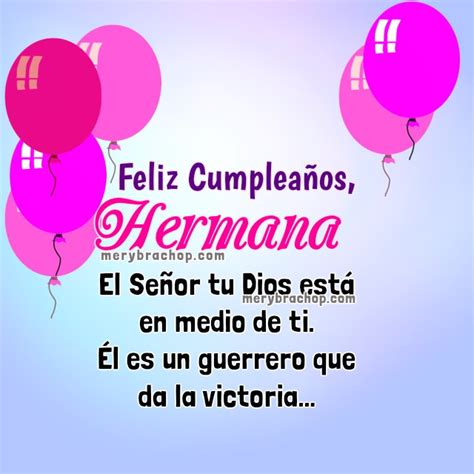 Mensajes De Cumpleaños Para Mi Hermana Con Frases Cristianas 3