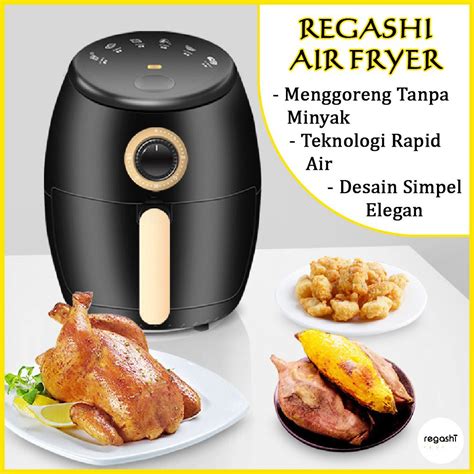 Akun tanpa minyak tetapi rasa tempe bacem tetaplah dan sedap disantap. Air Fryer Penggorengan Elektrik Alat Menggoreng Listrik ...