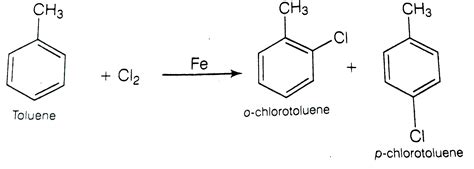 Solved Toluene Reacts With Chlorine In The Presence Of Light To Giv
