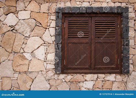Stone Wall With Window Stock Images Image 12757914