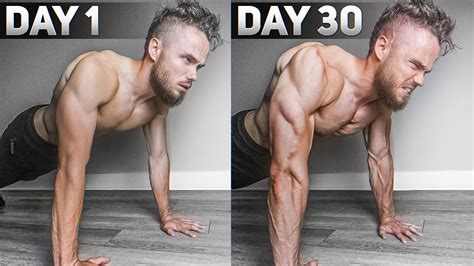 100 Push Ups A Day Challenge Results In 30 Days Youtube