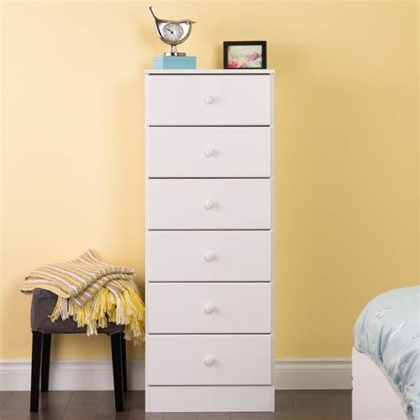 Prepac Astrid 6 Drawer Lingerie Chest In White Cymax Business