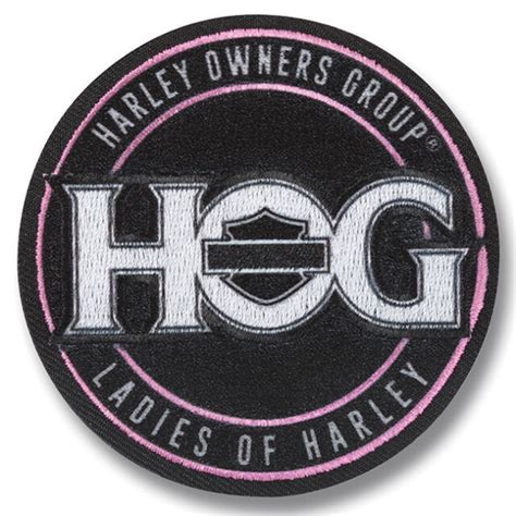 Genuine Harley Davidson 3 Inch Hog Ladies Of Harley Embroidered Patches
