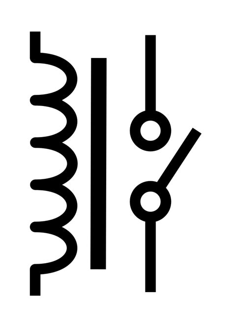 Single pole single throw dpst: File:SPST-NO relay symbol.svg - Wikimedia Commons