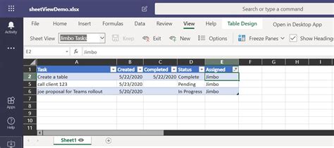 Office 365 Excel Sheet View Feature Kumo Partners