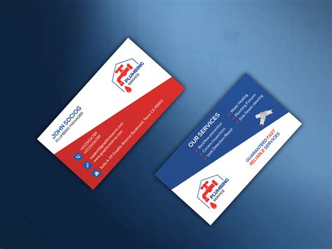 Plumber Business Card By Mosharf Hossen On Dribbble