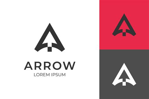 Initial Letter A Arrow Logo Design Up Arrow Finance Logo Icon