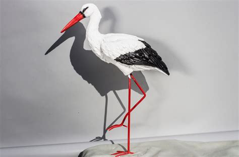 Stork Figurine Wildlife Statue Garden Sculpture Bird Large Etsy